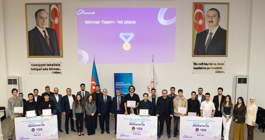 Azercell объявил победителей конкурса «CyberCell Hackathon» Azercell объявил победителей конкурса «CyberCell Hackathon»