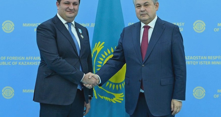 Kazakhstan honors ambassador to Azerbaijan with Order of Kurmet Kazakhstan honors ambassador to Azerbaijan with Order of Kurmet