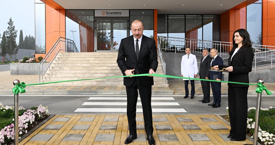 Prezident dərman preparatları istehsalı müəssisəsinin açılışında iştirak edib Prezident dərman preparatları istehsalı müəssisəsinin açılışında iştirak edib