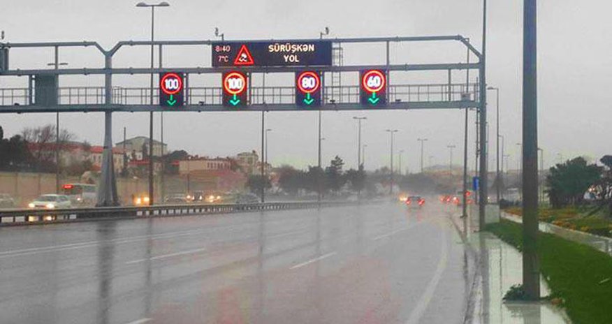 Zığ yolunda sürət həddi endirilib Zığ yolunda sürət həddi endirilib