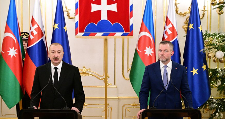 Президенты Азербайджана и Словакии выступили с заявлениями для прессы Президенты Азербайджана и Словакии выступили с заявлениями для прессы