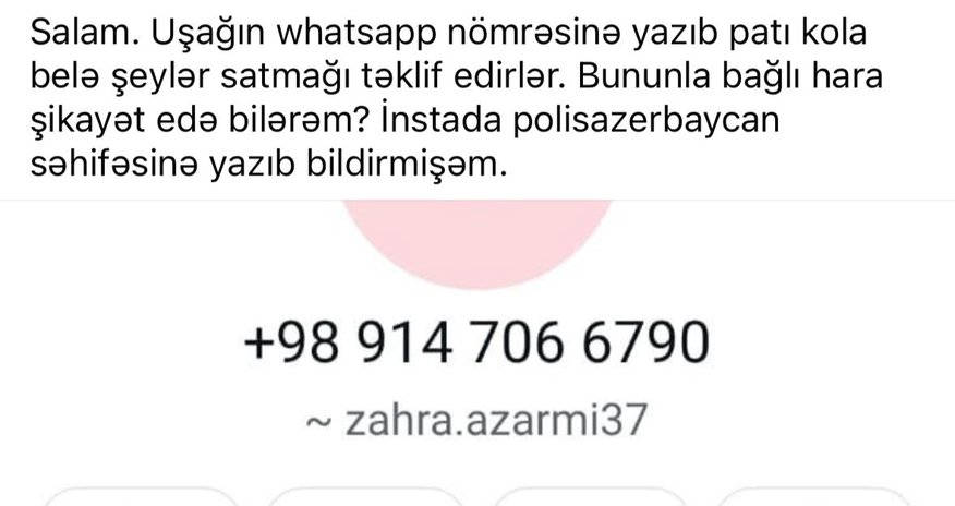 İran nömrələri ilə uşaqlara yazıb narkotik təklif edildiyi iddia olunur- DİN-dən açıqlama İran nömrələri ilə uşaqlara yazıb narkotik təklif edildiyi iddia olunur- DİN-dən açıqlama