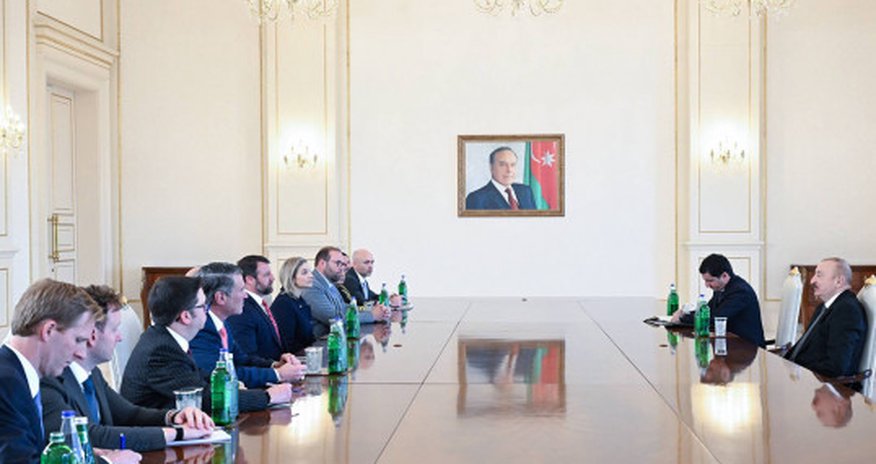 Prezident ABŞ nümayəndə heyətini qəbul edib Prezident ABŞ nümayəndə heyətini qəbul edib