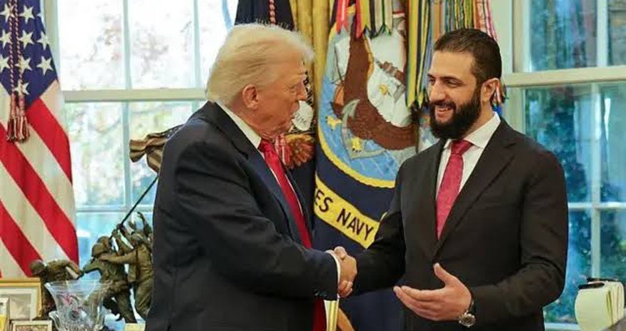 Телефонный разговор аш-Шараа с Трампом Телефонный разговор аш-Шараа с Трампом