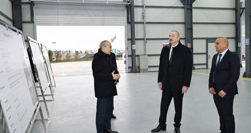 Azerbaijan’s president attends opening of flat glass plant in Sumgayit Azerbaijan’s president attends opening of flat glass plant in Sumgayit