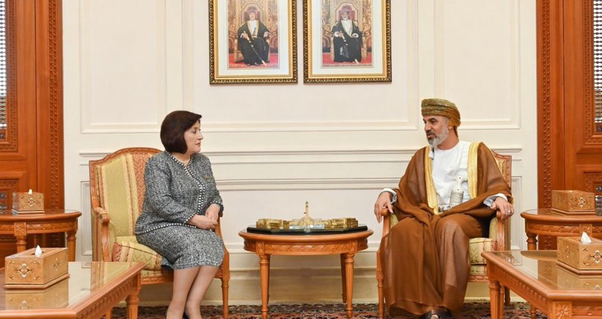 Sahibə Qafarova Oman Şura Məclisinin sədri ilə görüşüb Sahibə Qafarova Oman Şura Məclisinin sədri ilə görüşüb