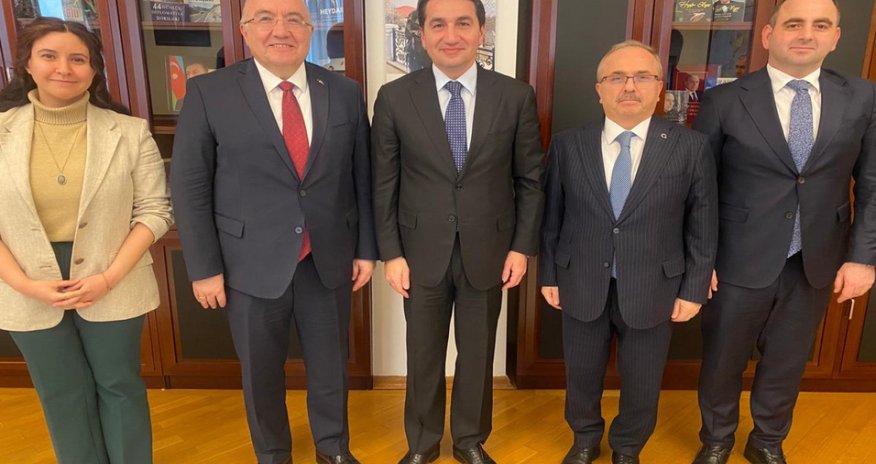 Hikmət Hacıyev Mehmet Samsarla görüşüb Hikmət Hacıyev Mehmet Samsarla görüşüb