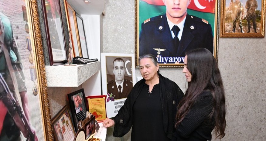 Leyla Aliyeva visits family of Patriotic War Hero Shahin Allahyarov Leyla Aliyeva visits family of Patriotic War Hero Shahin Allahyarov