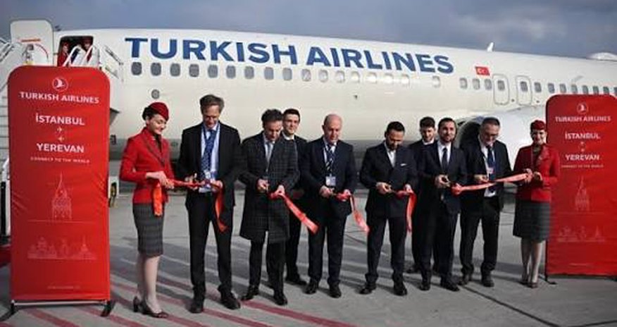 Türk Hava Yolları İrəvana uçuşlara başlayıb Türk Hava Yolları İrəvana uçuşlara başlayıb