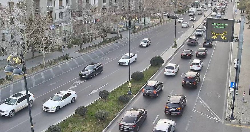 Bakıda sıxlıq müşahidə olunan yollar - SİYAHI Bakıda sıxlıq müşahidə olunan yollar - SİYAHI