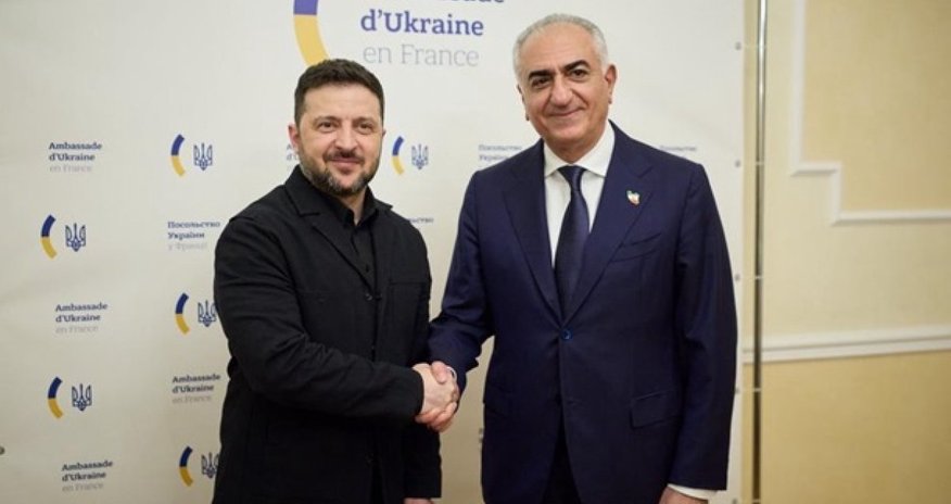 Зеленский снова встретился с Пехлеви Зеленский снова встретился с Пехлеви