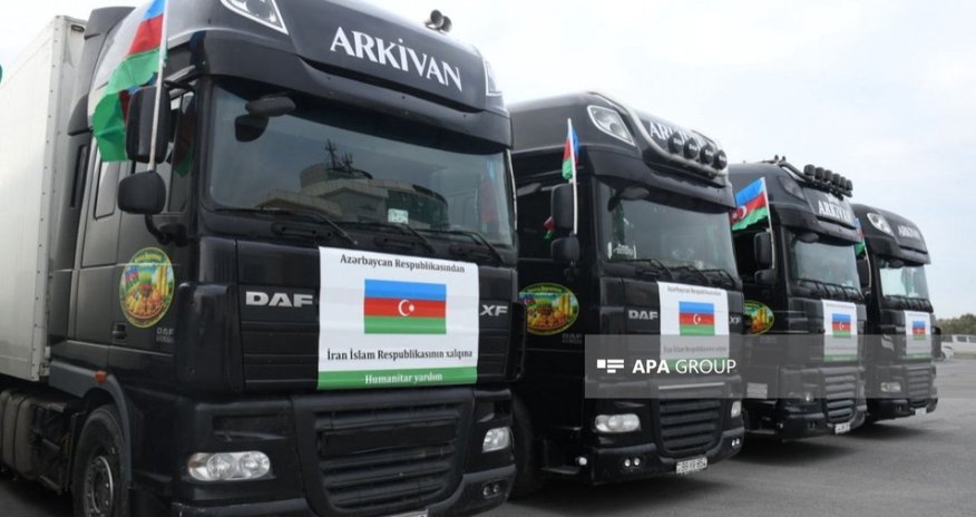 Из Азербайджана в Иран направляется очередная гуманитарная помощь Из Азербайджана в Иран направляется очередная гуманитарная помощь