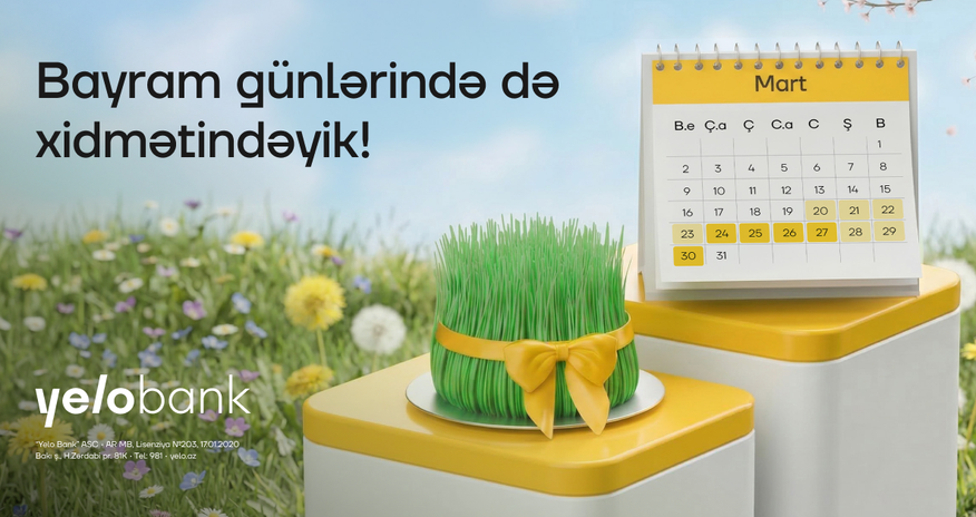 Stay supported this holiday with Yelo Bank’s special schedule Stay supported this holiday with Yelo Bank’s special schedule