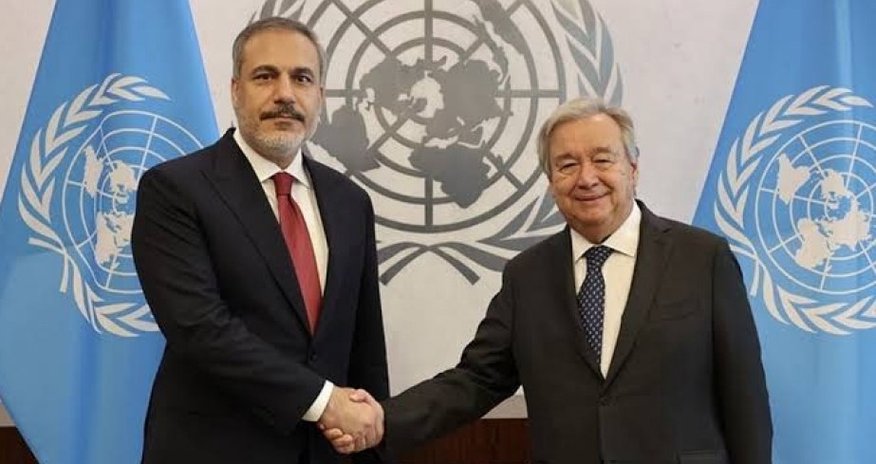 Hakan Fidan ilə BMT Baş katibi bölgədəki vəziyyəti müzakirə ediblər Hakan Fidan ilə BMT Baş katibi bölgədəki vəziyyəti müzakirə ediblər