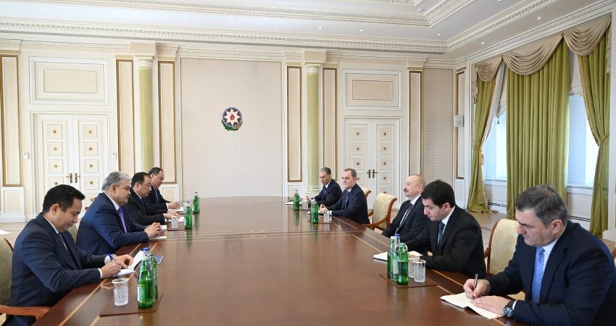 President Ilham Aliyev receives Kazakh ministers of foreign affairs and transport President Ilham Aliyev receives Kazakh ministers of foreign affairs and transport