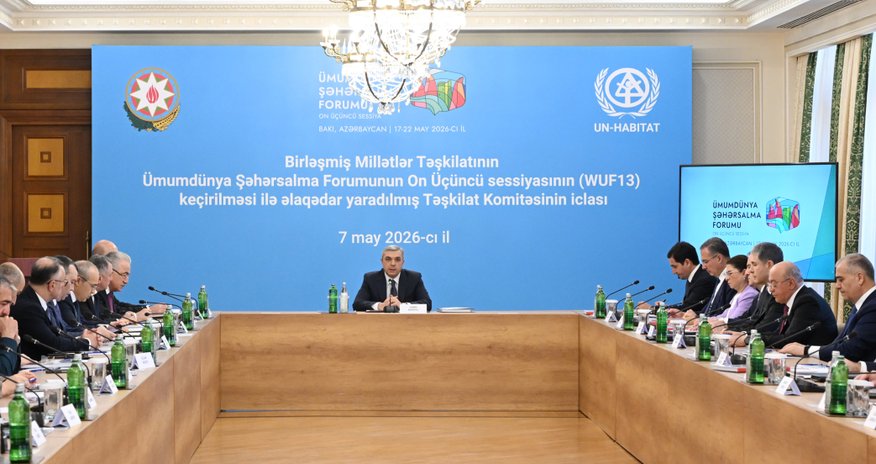WUF13-ün təşkili ilə əlaqədar yaradılmış Təşkilat Komitəsinin iclası keçirilib WUF13-ün təşkili ilə əlaqədar yaradılmış Təşkilat Komitəsinin iclası keçirilib