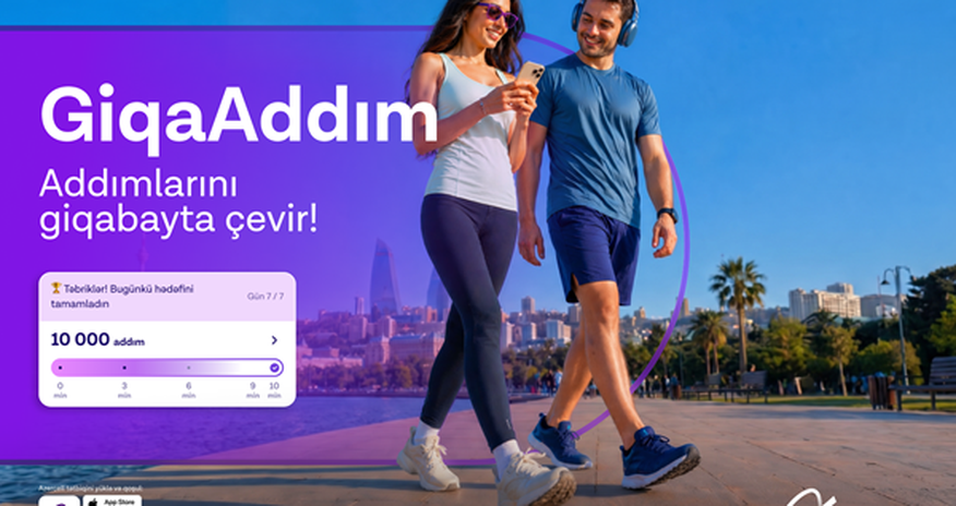 Turn your steps into gigabyteswith Azercell’s “GiqaAddım” campaign Turn your steps into gigabyteswith Azercell’s “GiqaAddım” campaign