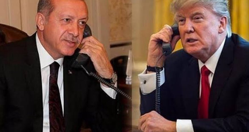 Ərdoğan və Tramp arasında telefon danışığı olub Ərdoğan və Tramp arasında telefon danışığı olub