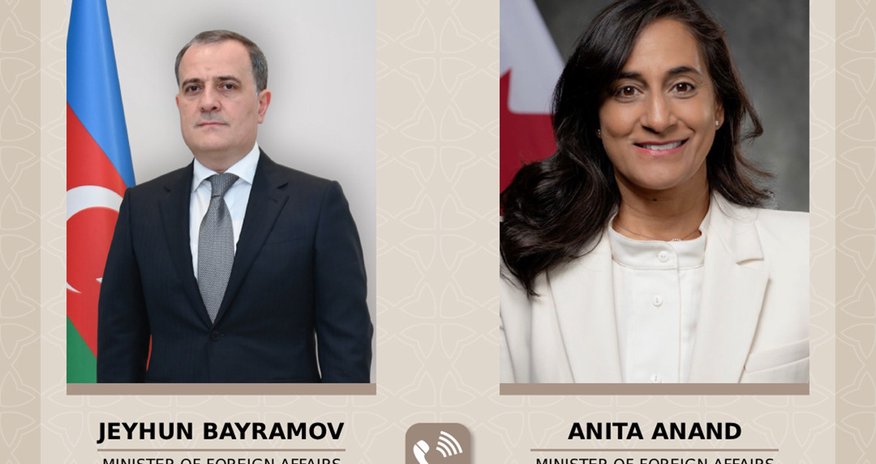 Ceyhun Bayramov kanadalı həmkarı ilə telefon danışığı aparıb Ceyhun Bayramov kanadalı həmkarı ilə telefon danışığı aparıb