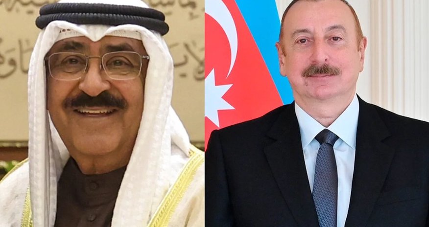 Küveyt Əmiri İlham Əliyevi təbrik edib Küveyt Əmiri İlham Əliyevi təbrik edib