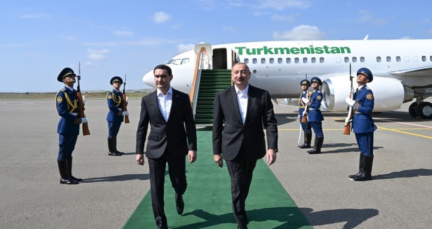 Президент Туркменистана прибыл в Физули Президент Туркменистана прибыл в Физули