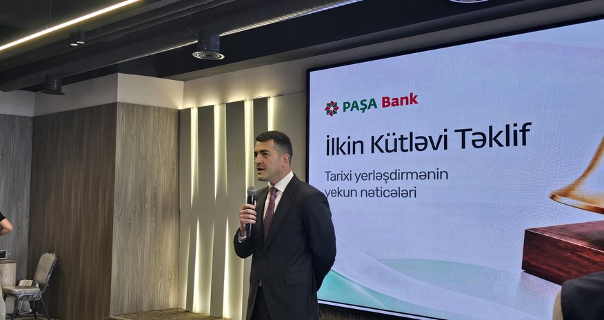 Paşa Bankın IPO-su fond bazarının kapitallaşmasını ÜDM-in 4%-nə yaxınlaşdırıb Paşa Bankın IPO-su fond bazarının kapitallaşmasını ÜDM-in 4%-nə yaxınlaşdırıb