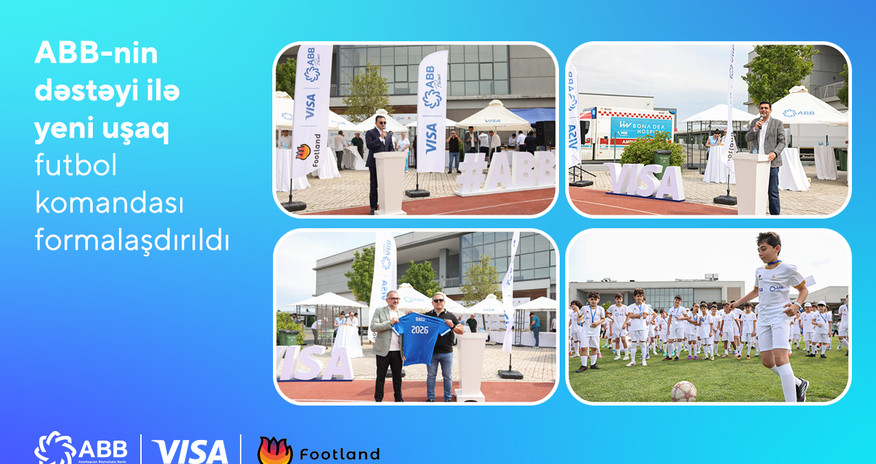 ABB-nin dəstəyi ilə yeni uşaq futbol komandasıformalaşdırıldı ABB-nin dəstəyi ilə yeni uşaq futbol komandasıformalaşdırıldı