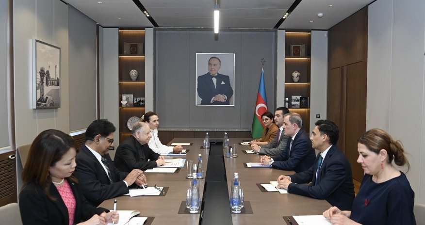 Ceyhun Bayramov BMT Baş katibinin xüsusi elçisi ilə görüşüb Ceyhun Bayramov BMT Baş katibinin xüsusi elçisi ilə görüşüb
