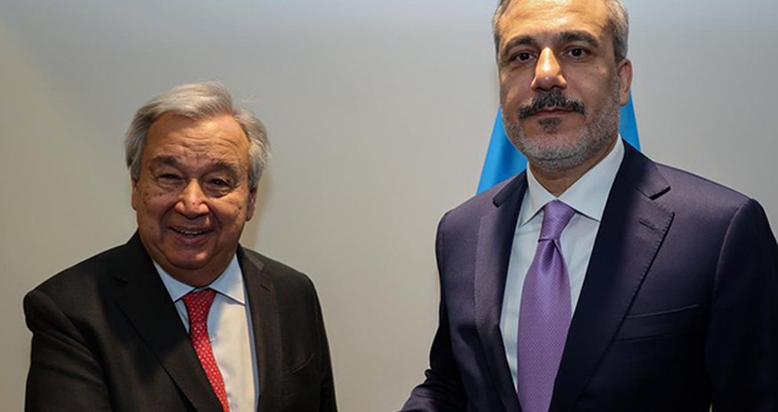 Hakan Fidan BMT Baş katibi ilə regional məsələləri müzakirə edib Hakan Fidan BMT Baş katibi ilə regional məsələləri müzakirə edib