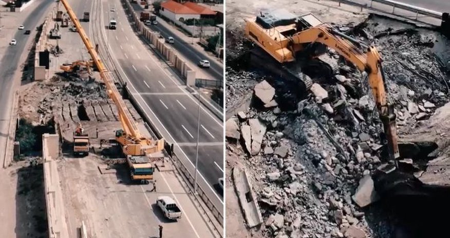 Qobustan qəsəbəsində daha bir körpünün söküntüsünə başlanılıb Qobustan qəsəbəsində daha bir körpünün söküntüsünə başlanılıb