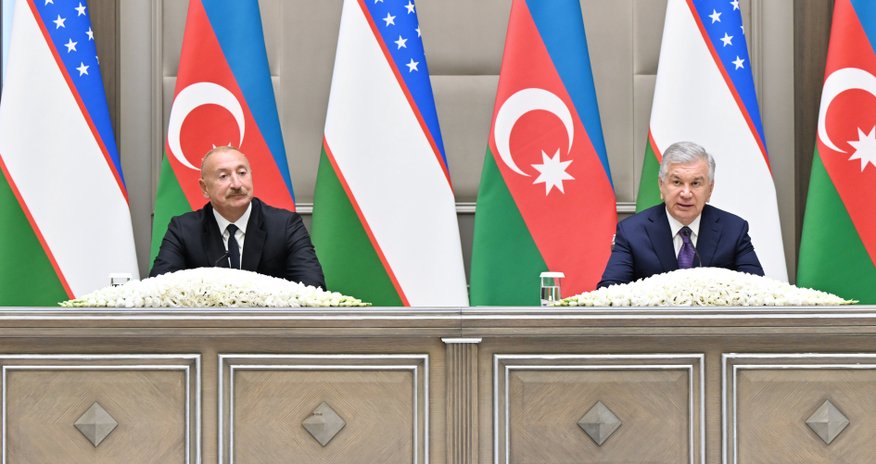 Azərbaycan və Özbəkistan prezidentləri mətbuata bəyanatlarla çıxış ediblər - Yenilənib Azərbaycan və Özbəkistan prezidentləri mətbuata bəyanatlarla çıxış ediblər - Yenilənib
