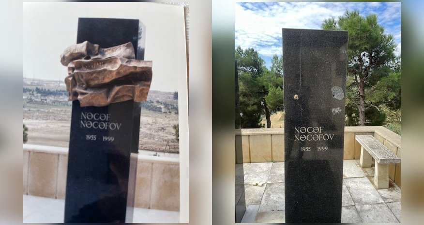 Act of vandalism against the grave of Najaf Najafov Act of vandalism against the grave of Najaf Najafov