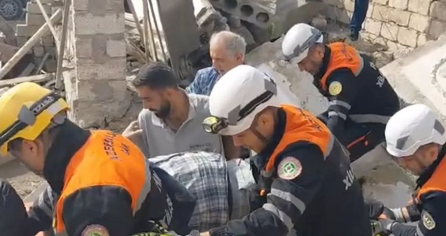 Suraxanıda yaşayış evində uçqun olub, ölən və yaralı var Suraxanıda yaşayış evində uçqun olub, ölən və yaralı var