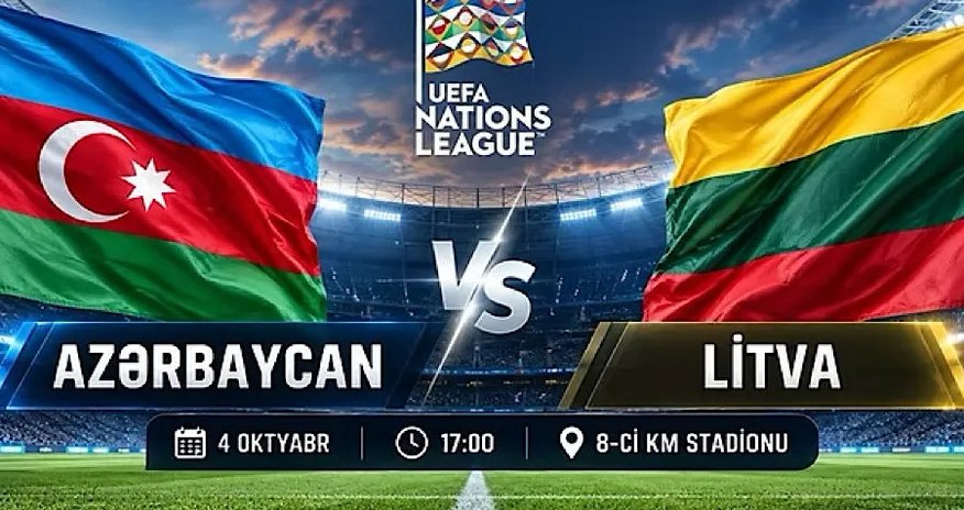 UEFA Millətlər Liqası: Azərbaycan - Litva matçına start verilib UEFA Millətlər Liqası: Azərbaycan - Litva matçına start verilib