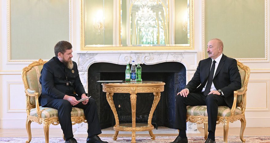Президент Ильхам Алиев принял главу Чеченской Республики России Президент Ильхам Алиев принял главу Чеченской Республики России