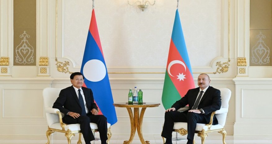 Azərbaycan və Laos prezidentlərinin təkbətək görüşü olub Azərbaycan və Laos prezidentlərinin təkbətək görüşü olub