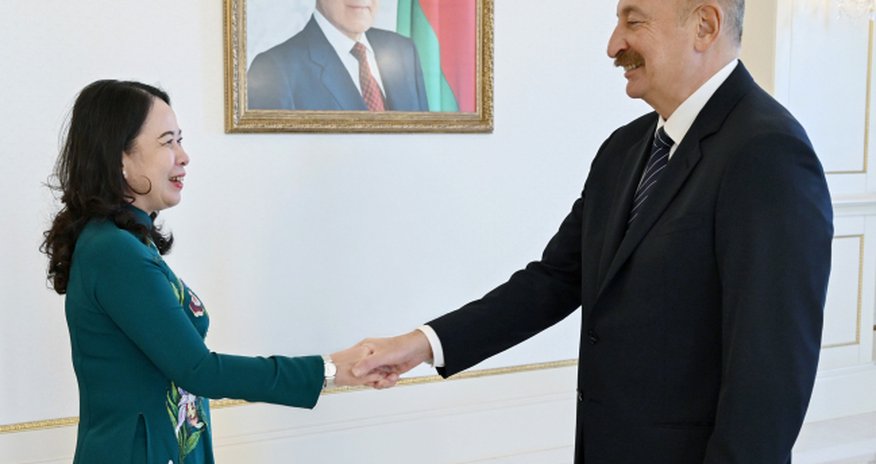 Prezident İlham Əliyev Vyetnamın Vitse-prezidenti ilə görüşüb Prezident İlham Əliyev Vyetnamın Vitse-prezidenti ilə görüşüb